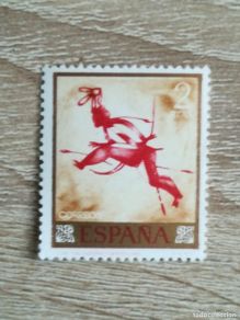 Francobolli: EDIFIL Nº 1784 NUEVO, ESPAÑA 2 PTAS. HOMENAJE PINTOR DESCONOCIDO CUEVA SALTADORA - AÑO 1967.